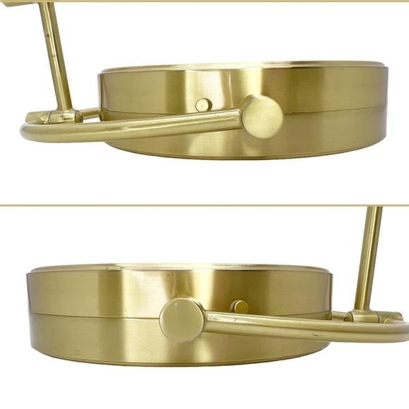 Kimball & Young Magnifying LED Lighted Makeup Mirror Brushed Brass Hardwired - Picture 7 of 16